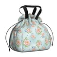 thumbnail image 1 of Pioneer Flower Floral Print Pattern Drawstring Lunch Bag Women - Drawstring Lunch Bag Insulated for Work Office - Stain-Resistant Large Lunchbags for Women with Multi-Pockets, 1 of 6