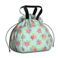thumbnail image 1 of Pioneer Flower Floral Print Pattern Drawstring Lunch Bag Women - Drawstring Lunch Bag Insulated for Work Office - Stain-Resistant Large Lunchbags for Women with Multi-Pockets, 1 of 6