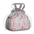 thumbnail image 1 of Pioneer Flower Floral Print Pattern Drawstring Lunch Bag Women - Drawstring Lunch Bag Insulated for Work Office - Stain-Resistant Large Lunchbags for Women with Multi-Pockets, 1 of 6