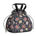 thumbnail image 1 of Pioneer Flower Floral Print Pattern Drawstring Lunch Bag Women - Drawstring Lunch Bag Insulated for Work Office - Stain-Resistant Large Lunchbags for Women with Multi-Pockets, 1 of 6