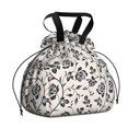 thumbnail image 1 of Pioneer Flower Floral Print Pattern Drawstring Lunch Bag Women - Drawstring Lunch Bag Insulated for Work Office - Stain-Resistant Large Lunchbags for Women with Multi-Pockets, 1 of 6