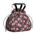 thumbnail image 1 of Pioneer Flower Floral Print Pattern Drawstring Lunch Bag Women - Drawstring Lunch Bag Insulated for Work Office - Stain-Resistant Large Lunchbags for Women with Multi-Pockets, 1 of 6