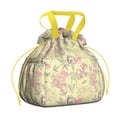 thumbnail image 1 of Pioneer Flower Floral Print Pattern Drawstring Lunch Bag Women - Drawstring Lunch Bag Insulated for Work Office - Stain-Resistant Large Lunchbags for Women with Multi-Pockets, 1 of 6