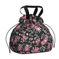 thumbnail image 1 of Pioneer Flower Floral Print Pattern Drawstring Lunch Bag Women - Drawstring Lunch Bag Insulated for Work Office - Stain-Resistant Large Lunchbags for Women with Multi-Pockets, 1 of 6