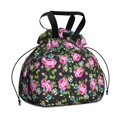 thumbnail image 1 of Pioneer Flower Floral Print Pattern Drawstring Lunch Bag Women - Drawstring Lunch Bag Insulated for Work Office - Stain-Resistant Large Lunchbags for Women with Multi-Pockets, 1 of 6