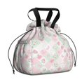 thumbnail image 1 of Pioneer Flower Floral Print Pattern Drawstring Lunch Bag Women - Drawstring Lunch Bag Insulated for Work Office - Stain-Resistant Large Lunchbags for Women with Multi-Pockets, 1 of 6