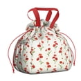 thumbnail image 1 of Pioneer Flower Floral Print Pattern Drawstring Lunch Bag Women - Drawstring Lunch Bag Insulated for Work Office - Stain-Resistant Large Lunchbags for Women with Multi-Pockets, 1 of 6