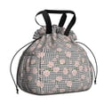 thumbnail image 1 of Pioneer Flower Floral Print Pattern Drawstring Lunch Bag Women - Drawstring Lunch Bag Insulated for Work Office - Stain-Resistant Large Lunchbags for Women with Multi-Pockets, 1 of 6