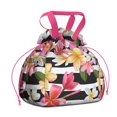 thumbnail image 1 of Pioneer Flower Floral Print Pattern Drawstring Lunch Bag Women - Drawstring Lunch Bag Insulated for Work Office - Stain-Resistant Large Lunchbags for Women with Multi-Pockets, 1 of 6