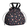 thumbnail image 1 of Pioneer Flower Floral Print Pattern Drawstring Lunch Bag Women - Drawstring Lunch Bag Insulated for Work Office - Stain-Resistant Large Lunchbags for Women with Multi-Pockets, 1 of 6
