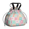 thumbnail image 1 of Pioneer Flower Floral Print Pattern Drawstring Lunch Bag Women - Drawstring Lunch Bag Insulated for Work Office - Stain-Resistant Large Lunchbags for Women with Multi-Pockets, 1 of 6