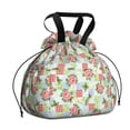 thumbnail image 1 of Pioneer Flower Floral Print Pattern Drawstring Lunch Bag Women - Drawstring Lunch Bag Insulated for Work Office - Stain-Resistant Large Lunchbags for Women with Multi-Pockets, 1 of 6