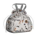 thumbnail image 1 of Pioneer Flower Floral Print Pattern Drawstring Lunch Bag Women - Drawstring Lunch Bag Insulated for Work Office - Stain-Resistant Large Lunchbags for Women with Multi-Pockets, 1 of 6