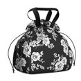 thumbnail image 1 of Pioneer Flower Floral Print Pattern Drawstring Lunch Bag Women - Drawstring Lunch Bag Insulated for Work Office - Stain-Resistant Large Lunchbags for Women with Multi-Pockets, 1 of 6