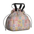 thumbnail image 1 of Pioneer Flower Floral Print Pattern Drawstring Lunch Bag Women - Drawstring Lunch Bag Insulated for Work Office - Stain-Resistant Large Lunchbags for Women with Multi-Pockets, 1 of 6