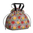 thumbnail image 1 of Pioneer Flower Floral Print Pattern Drawstring Lunch Bag Women - Drawstring Lunch Bag Insulated for Work Office - Stain-Resistant Large Lunchbags for Women with Multi-Pockets, 1 of 6