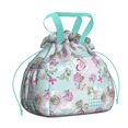 thumbnail image 1 of Pioneer Flower Floral Print Pattern Drawstring Lunch Bag Women - Drawstring Lunch Bag Insulated for Work Office - Stain-Resistant Large Lunchbags for Women with Multi-Pockets, 1 of 6