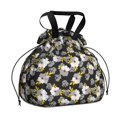 thumbnail image 1 of Pioneer Flower Floral Print Pattern Drawstring Lunch Bag Women - Drawstring Lunch Bag Insulated for Work Office - Stain-Resistant Large Lunchbags for Women with Multi-Pockets, 1 of 6