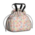 thumbnail image 1 of Pioneer Flower Floral Print Pattern Drawstring Lunch Bag Women - Drawstring Lunch Bag Insulated for Work Office - Stain-Resistant Large Lunchbags for Women with Multi-Pockets, 1 of 6