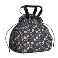 thumbnail image 1 of Pioneer Flower Floral Print Pattern Drawstring Lunch Bag Women - Drawstring Lunch Bag Insulated for Work Office - Stain-Resistant Large Lunchbags for Women with Multi-Pockets, 1 of 6