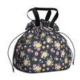 thumbnail image 1 of Pioneer Flower Floral Print Pattern Drawstring Lunch Bag Women - Drawstring Lunch Bag Insulated for Work Office - Stain-Resistant Large Lunchbags for Women with Multi-Pockets, 1 of 6