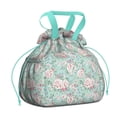 thumbnail image 1 of Pioneer Flower Floral Print Pattern Drawstring Lunch Bag Women - Drawstring Lunch Bag Insulated for Work Office - Stain-Resistant Large Lunchbags for Women with Multi-Pockets, 1 of 6