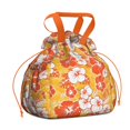 thumbnail image 1 of Pioneer Flower Floral Print Pattern Drawstring Lunch Bag Women - Drawstring Lunch Bag Insulated for Work Office - Stain-Resistant Large Lunchbags for Women with Multi-Pockets, 1 of 6