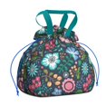 thumbnail image 1 of Pioneer Flower Floral Print Pattern Drawstring Lunch Bag Women - Drawstring Lunch Bag Insulated for Work Office - Stain-Resistant Large Lunchbags for Women with Multi-Pockets, 1 of 6