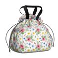 thumbnail image 1 of Pioneer Flower Floral Print Pattern Drawstring Lunch Bag Women - Drawstring Lunch Bag Insulated for Work Office - Stain-Resistant Large Lunchbags for Women with Multi-Pockets, 1 of 6