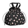 thumbnail image 1 of Pioneer Flower Floral Print Pattern Drawstring Lunch Bag Women - Drawstring Lunch Bag Insulated for Work Office - Stain-Resistant Large Lunchbags for Women with Multi-Pockets, 1 of 6
