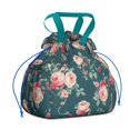 thumbnail image 1 of Pioneer Flower Floral Print Pattern Drawstring Lunch Bag Women - Drawstring Lunch Bag Insulated for Work Office - Stain-Resistant Large Lunchbags for Women with Multi-Pockets, 1 of 6