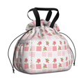 thumbnail image 1 of Pioneer Flower Floral Print Pattern Drawstring Lunch Bag Women - Drawstring Lunch Bag Insulated for Work Office - Stain-Resistant Large Lunchbags for Women with Multi-Pockets, 1 of 6