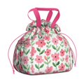 thumbnail image 1 of Pioneer Flower Floral Print Pattern Drawstring Lunch Bag Women - Drawstring Lunch Bag Insulated for Work Office - Stain-Resistant Large Lunchbags for Women with Multi-Pockets, 1 of 6