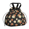 thumbnail image 1 of Pioneer Flower Floral Print Pattern Drawstring Lunch Bag Women - Drawstring Lunch Bag Insulated for Work Office - Stain-Resistant Large Lunchbags for Women with Multi-Pockets, 1 of 6