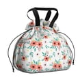 thumbnail image 1 of Pioneer Flower Floral Print Pattern Drawstring Lunch Bag Women - Drawstring Lunch Bag Insulated for Work Office - Stain-Resistant Large Lunchbags for Women with Multi-Pockets, 1 of 6