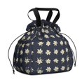 thumbnail image 1 of Pioneer Flower Floral Print Pattern Drawstring Lunch Bag Women - Drawstring Lunch Bag Insulated for Work Office - Stain-Resistant Large Lunchbags for Women with Multi-Pockets, 1 of 6