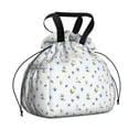thumbnail image 1 of Pioneer Flower Floral Print Pattern Drawstring Lunch Bag Women - Drawstring Lunch Bag Insulated for Work Office - Stain-Resistant Large Lunchbags for Women with Multi-Pockets, 1 of 6