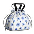 thumbnail image 1 of Pioneer Flower Floral Print Pattern Drawstring Lunch Bag Women - Drawstring Lunch Bag Insulated for Work Office - Stain-Resistant Large Lunchbags for Women with Multi-Pockets, 1 of 6