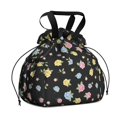 thumbnail image 1 of Pioneer Flower Floral Print Pattern Drawstring Lunch Bag Women - Drawstring Lunch Bag Insulated for Work Office - Stain-Resistant Large Lunchbags for Women with Multi-Pockets, 1 of 6