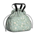 thumbnail image 1 of Pioneer Flower Floral Print Pattern Drawstring Lunch Bag Women - Drawstring Lunch Bag Insulated for Work Office - Stain-Resistant Large Lunchbags for Women with Multi-Pockets, 1 of 6
