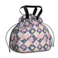 thumbnail image 1 of Pioneer Flower Floral Print Pattern Drawstring Lunch Bag Women - Drawstring Lunch Bag Insulated for Work Office - Stain-Resistant Large Lunchbags for Women with Multi-Pockets, 1 of 6