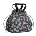 thumbnail image 1 of Pioneer Flower Floral Print Pattern Drawstring Lunch Bag Women - Drawstring Lunch Bag Insulated for Work Office - Stain-Resistant Large Lunchbags for Women with Multi-Pockets, 1 of 6