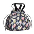 thumbnail image 1 of Pioneer Flower Floral Print Pattern Drawstring Lunch Bag Women - Drawstring Lunch Bag Insulated for Work Office - Stain-Resistant Large Lunchbags for Women with Multi-Pockets, 1 of 6