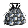 thumbnail image 1 of Pioneer Flower Floral Print Pattern Drawstring Lunch Bag Women - Drawstring Lunch Bag Insulated for Work Office - Stain-Resistant Large Lunchbags for Women with Multi-Pockets, 1 of 6