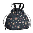 thumbnail image 1 of Pioneer Flower Floral Print Pattern Drawstring Lunch Bag Women - Drawstring Lunch Bag Insulated for Work Office - Stain-Resistant Large Lunchbags for Women with Multi-Pockets, 1 of 6