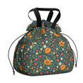thumbnail image 1 of Pioneer Flower Floral Print Pattern Drawstring Lunch Bag Women - Drawstring Lunch Bag Insulated for Work Office - Stain-Resistant Large Lunchbags for Women with Multi-Pockets, 1 of 6