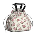 thumbnail image 1 of Pioneer Flower Floral Print Pattern Drawstring Lunch Bag Women - Drawstring Lunch Bag Insulated for Work Office - Stain-Resistant Large Lunchbags for Women with Multi-Pockets, 1 of 6