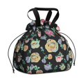 thumbnail image 1 of Pioneer Flower Floral Print Pattern Drawstring Lunch Bag Women - Drawstring Lunch Bag Insulated for Work Office - Stain-Resistant Large Lunchbags for Women with Multi-Pockets, 1 of 6