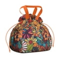 thumbnail image 1 of Pioneer Flower Floral Print Pattern Drawstring Lunch Bag Women - Drawstring Lunch Bag Insulated for Work Office - Stain-Resistant Large Lunchbags for Women with Multi-Pockets, 1 of 6