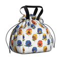 thumbnail image 1 of Pioneer Flower Floral Print Pattern Drawstring Lunch Bag Women - Drawstring Lunch Bag Insulated for Work Office - Stain-Resistant Large Lunchbags for Women with Multi-Pockets, 1 of 6